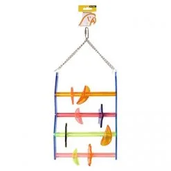Avi One Parrot Toy Acrylic Ladder With Beads