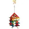 Avi One Parrot Toy Wicker Balls With Wooden Triangle Top - 20x44cm -Bird Food Sales 9325136149296A