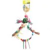 Avi One Bird Toy Rattan Ball With Raffia Wooden And Plastic Beads - 37cm -Bird Food Sales 9325136161700A