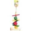 Avi One Bird Toy Rattan Balls With Raffia Wooden Beads - 34cm 1 Avi One Bird Toy Rattan Balls With Raffia Wooden Beads - 34cm -Bird Food Sales 9325136161830A