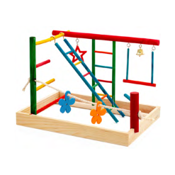 Birdie Play Gym For Budgies & Cockatiels - Medium (36x26x27cm) -Bird Food Sales 9339725007300A 2