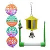 Swing, Ball & Mirror Lantern Bird Toys (Premier Bird) - 3 Pack -Bird Food Sales 9342766086036A