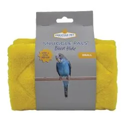 Prestige Pet Products Snuggle Pals Bird Hide Sturdy Plush Cosy Tent Hideaway Yellow Small -Bird Food Sales 97 PSP04816 4