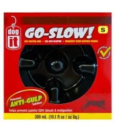 Dogit Go Slow Anti-Gulping Dog Dish 300ml Black