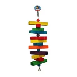 Cheeky Bird Block Stack Coloured Wooden Bird Toy Jumbo
