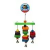 Cheeky Bird Hanging Tri-Bell Wooden Bird Toy Medium -Bird Food Sales ACBHTBM