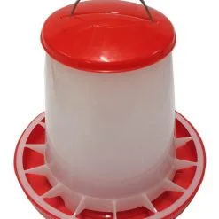 IPetz Red & White Plastic W/ Handle Bird Feeder - 2 Sizes
