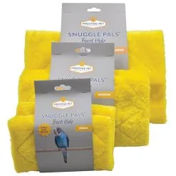 Prestige Pet Products Snuggle Pals Bird Hide Sturdy Plush Cosy Tent Hideaway Yellow Small -Bird Food Sales PS 2884 1