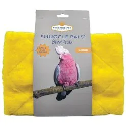 Prestige Pet Products Snuggle Pals Bird Hide Sturdy Plush Cosy Tent Hideaway Yellow Small -Bird Food Sales PS 2884